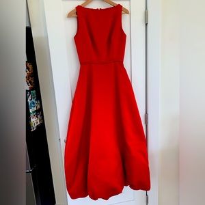 Crimson red formal dress